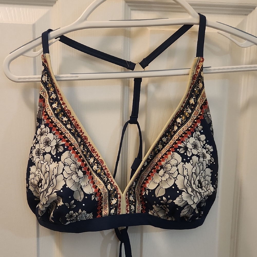 Floral Print Bikini Top
